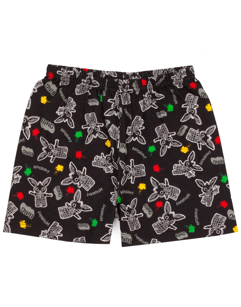 Biny Bunny Grey Kids Shortie Pyjamas (18 Months-5 Years)