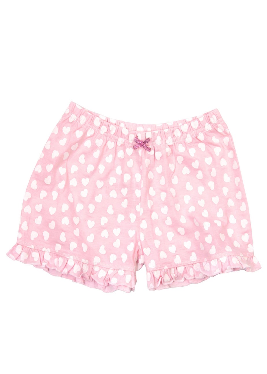 Disney Princesses Kids Pink Shortie Pyjamas (2-8 Years)