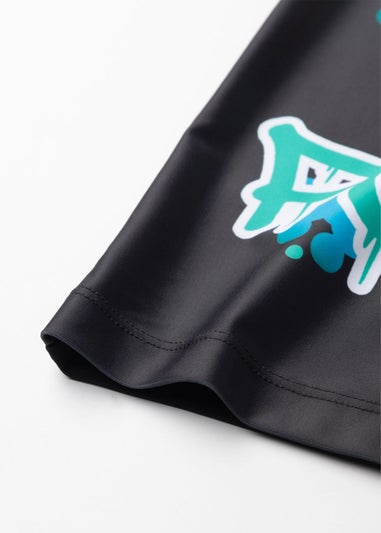 Pokemon Pikachu Kids Green Swim Top (4-12 Years)