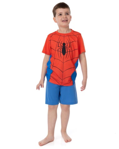 Marvel Spiderman Kids Blue Pyjamas 2 Pack (2-10 Years)