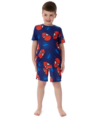 Marvel Spiderman Kids Blue Pyjamas 2 Pack (2-10 Years)