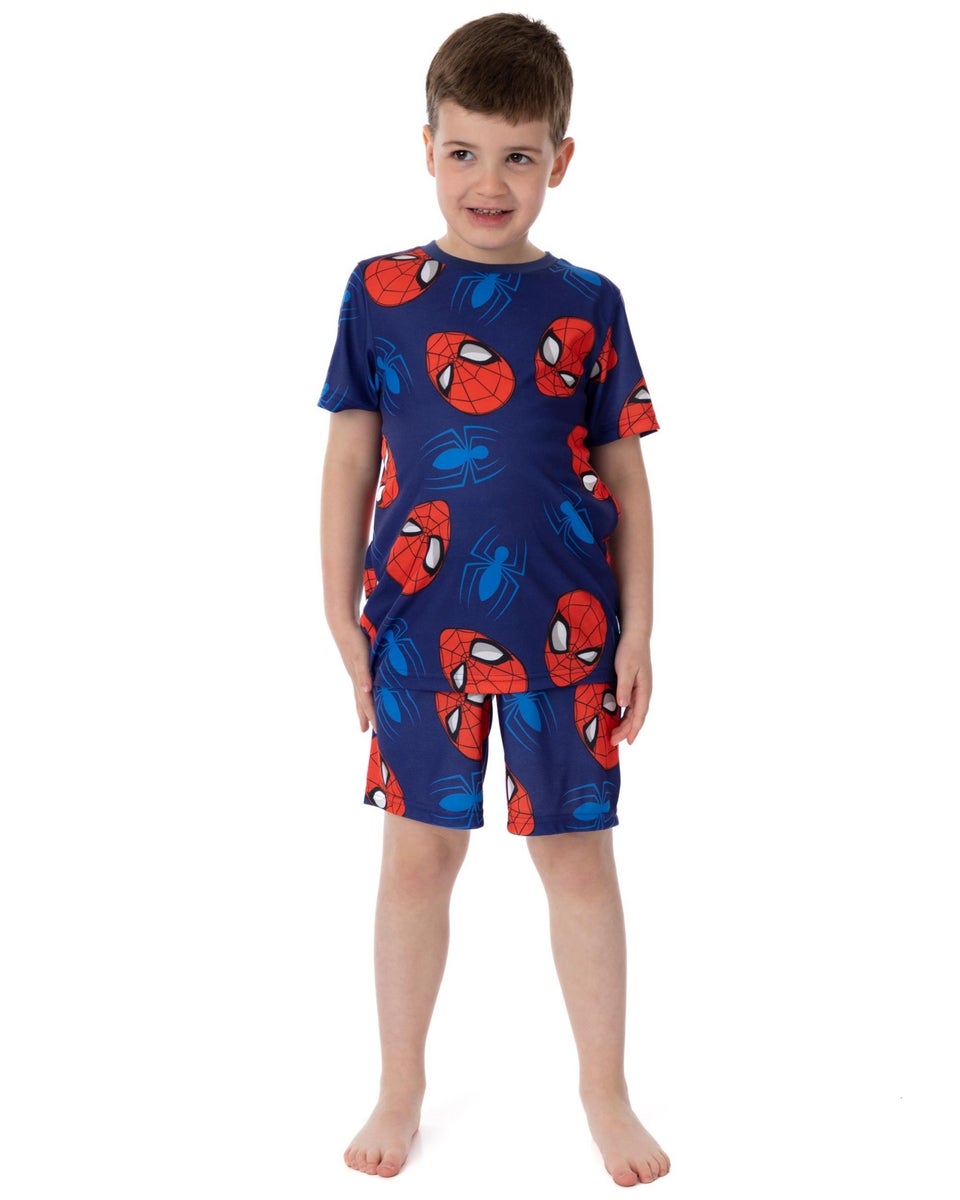 Marvel Spiderman Kids Blue Pyjamas 2 Pack (2-10 Years)