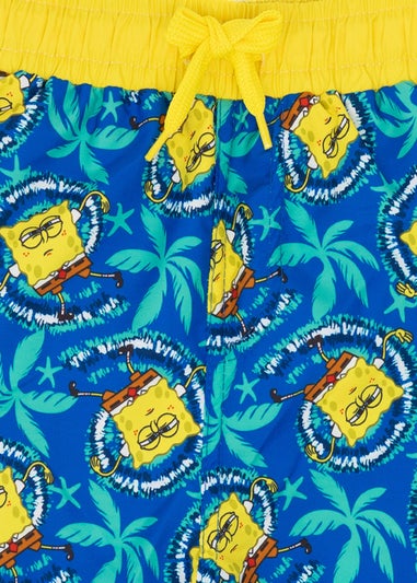 SpongeBob Character Blue Swim Shorts (3-12 Years)