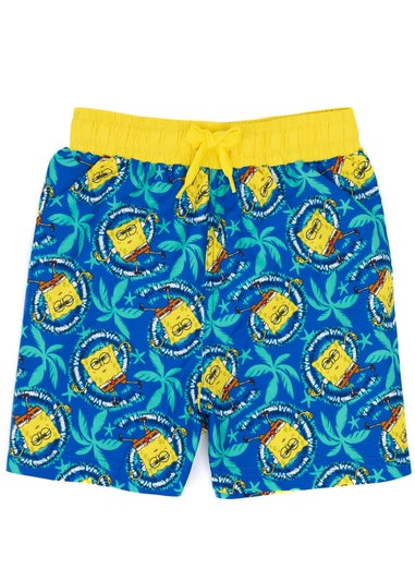 SpongeBob Character Blue Swim Shorts (3-12 Years)