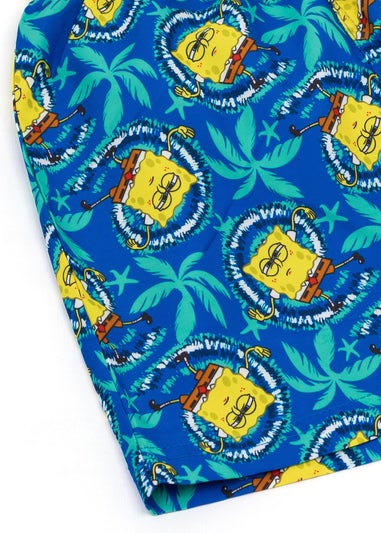 SpongeBob Character Blue Swim Shorts (3-12 Years)