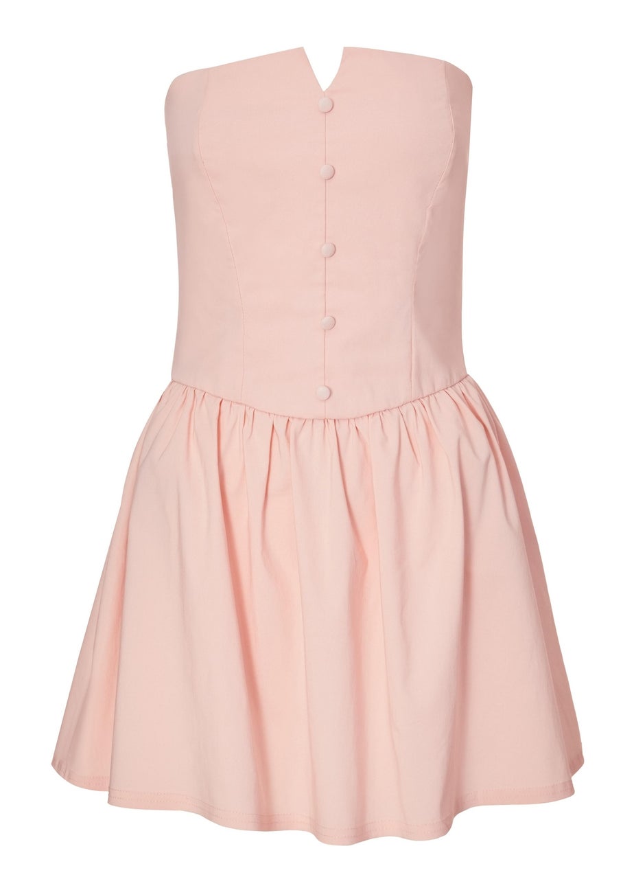 Quiz Pink Bandeau Mini Dress