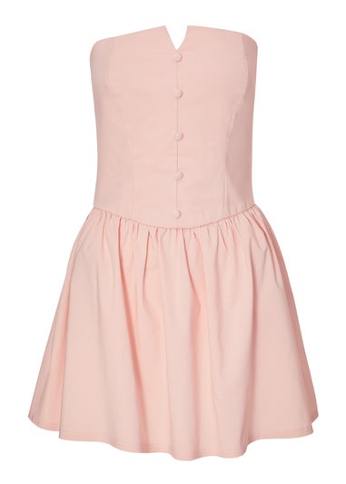 Quiz Pink Bandeau Mini Dress