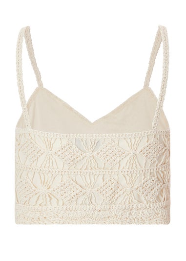 Quiz Stone Crochet Crop Top
