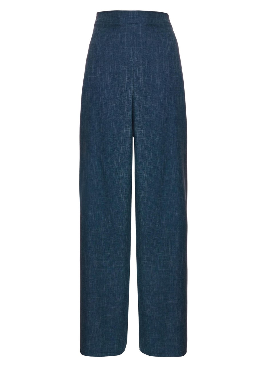 Quiz Blue Wide Leg Trousers