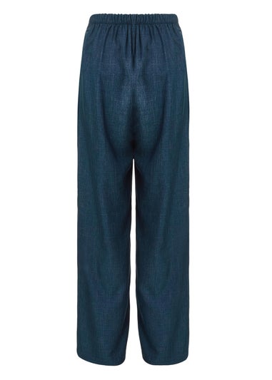 Quiz Blue Wide Leg Trousers