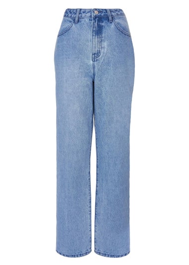 Quiz Blue Denim Ruffle Heart Jeans