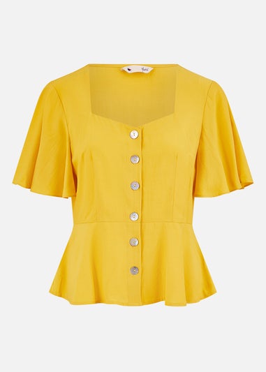 Yumi Yellow Button Up Top