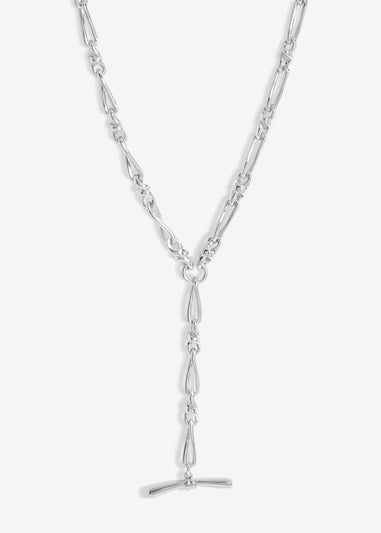 Jon Richard Silver Plated T Bar Necklace