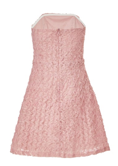 Quiz Pink Floral Bandeau Mini Dress