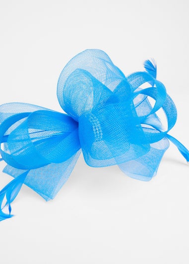 Quiz Blue Bow Diamante Headband Fascinator