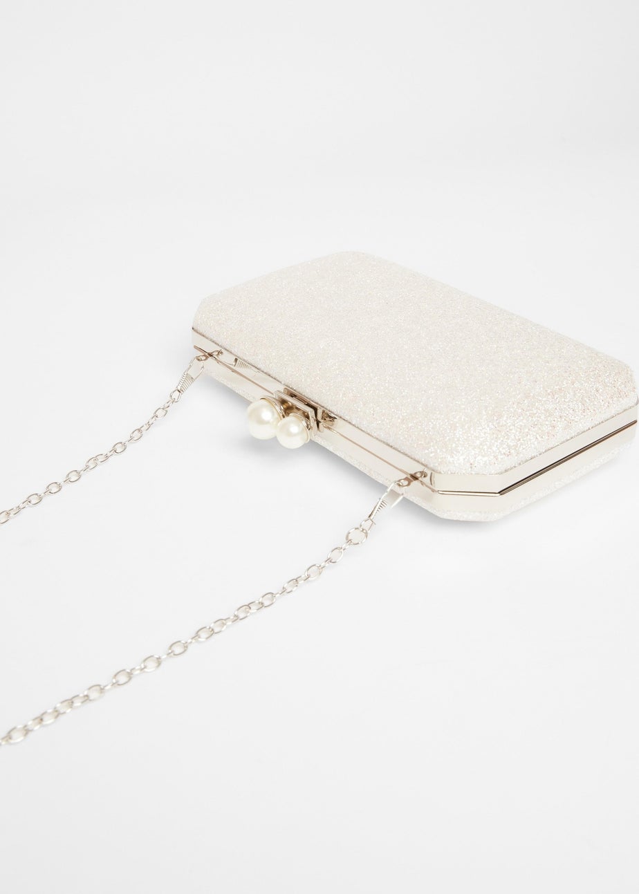 Quiz Silver Bridal Box Bag