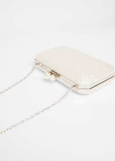 Quiz Silver Bridal Box Bag