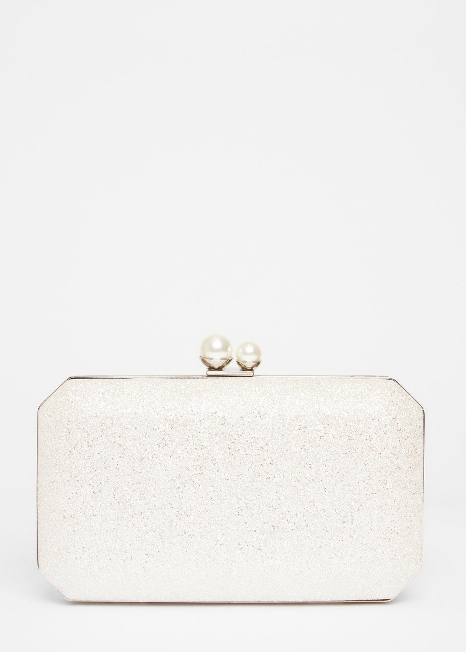 Quiz Silver Bridal Box Bag