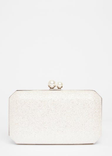 Quiz Silver Bridal Box Bag