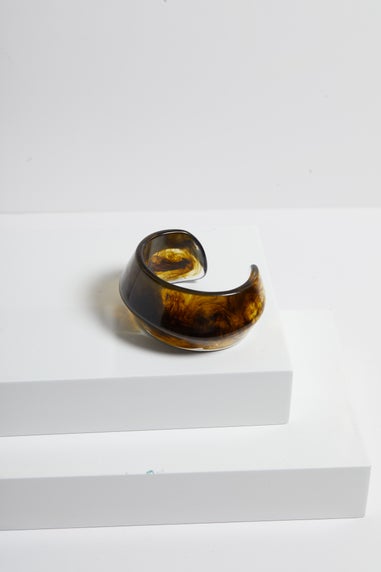 Jon Richard Green Resin Cuff Bangle