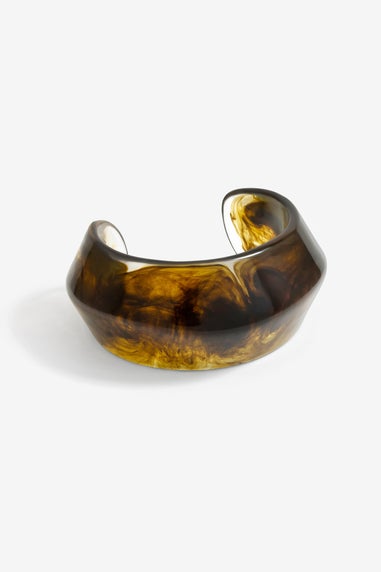Jon Richard Green Resin Cuff Bangle