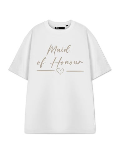 Show Me The Merch Maid Of Honour White T Shirt