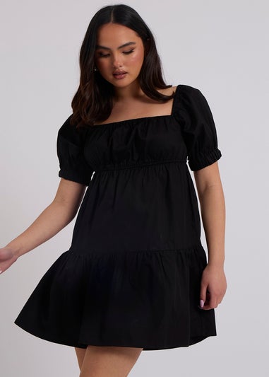 Urban Bliss Prairie Black Tiered Dress
