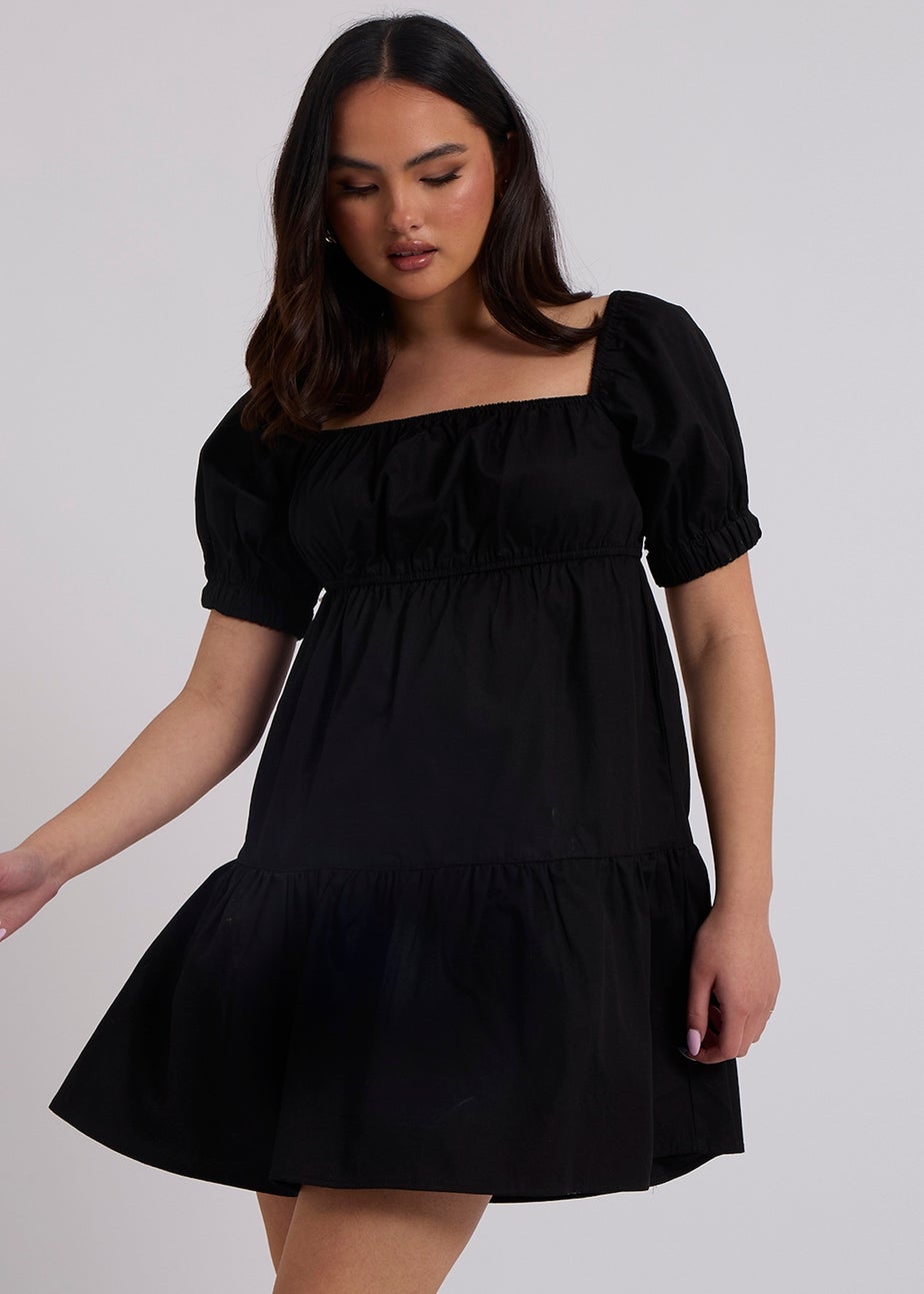 Urban Bliss Prairie Black Tiered Dress