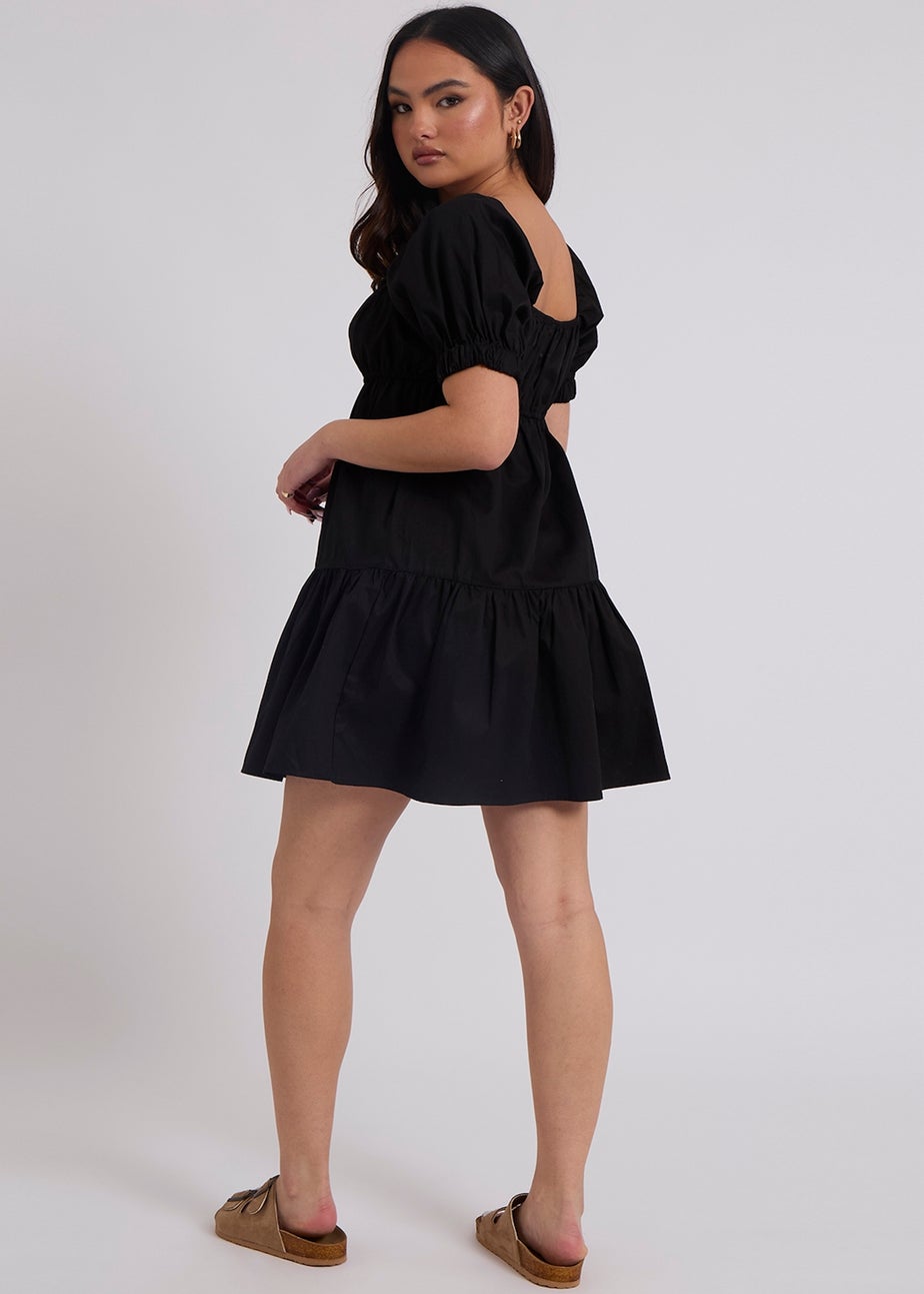 Urban Bliss Prairie Black Tiered Dress