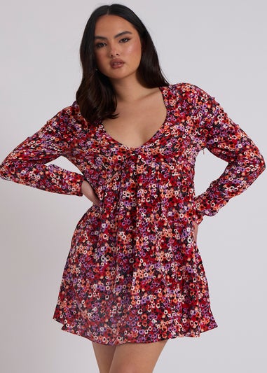 Urban Bliss Red Empire Line Dress