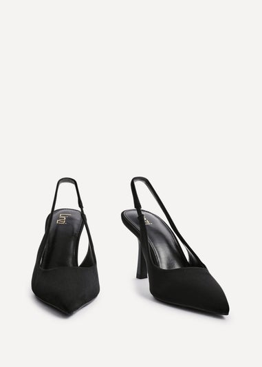 Linzi Dash Black Scuba Court Heel