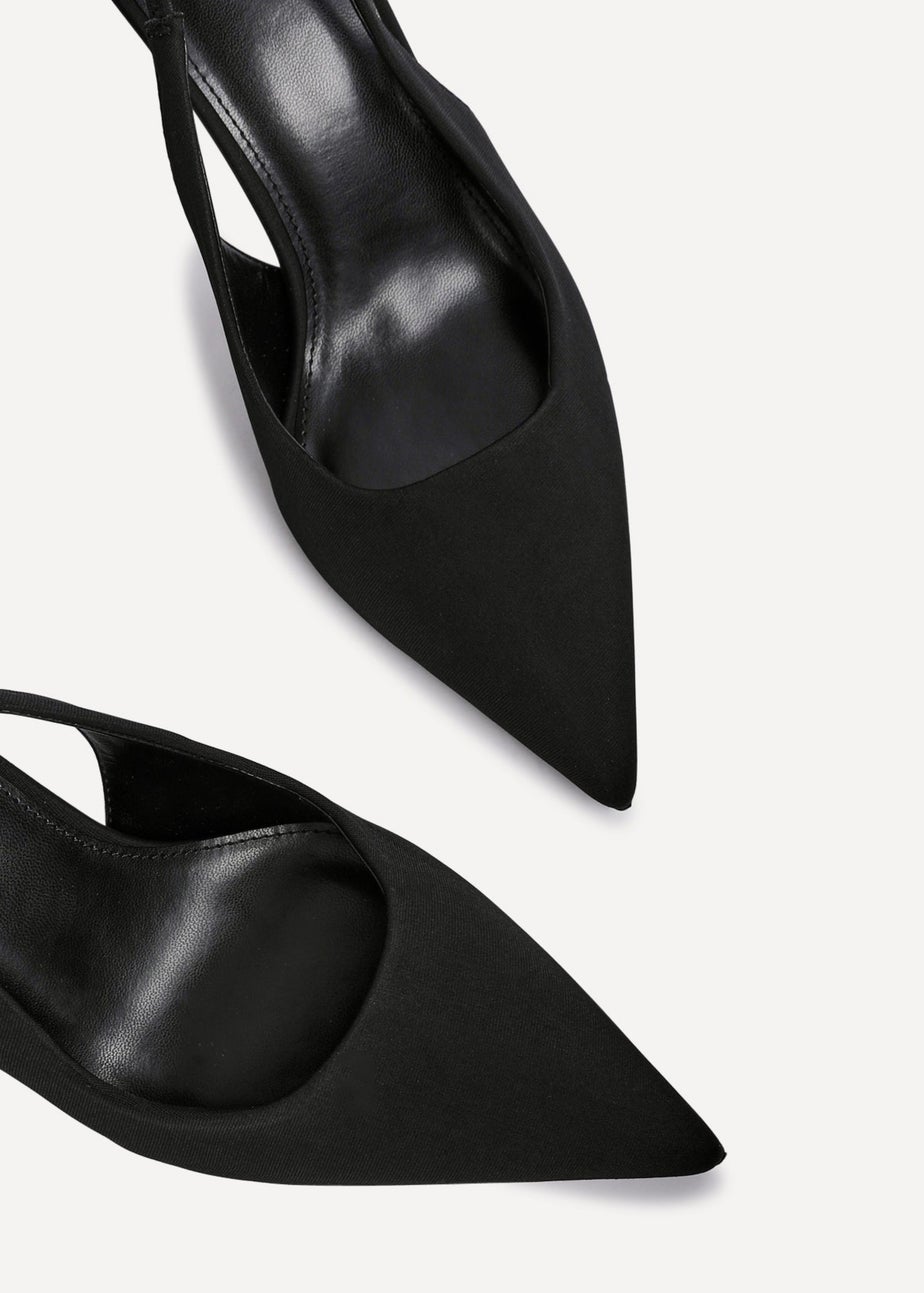 Linzi Dash Black Scuba Court Heel