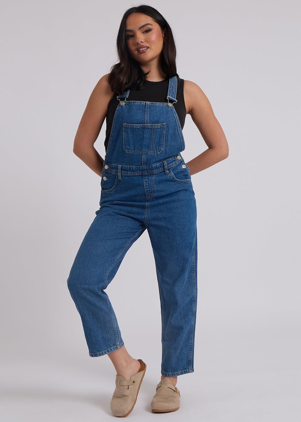 Urban Bliss Mid Blue Traditional Long Dungaree