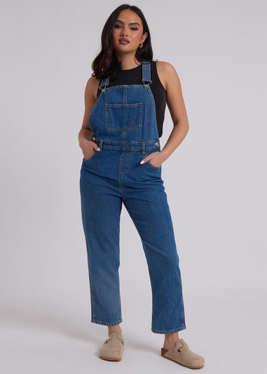 Urban Bliss Mid Blue Traditional Long Dungaree