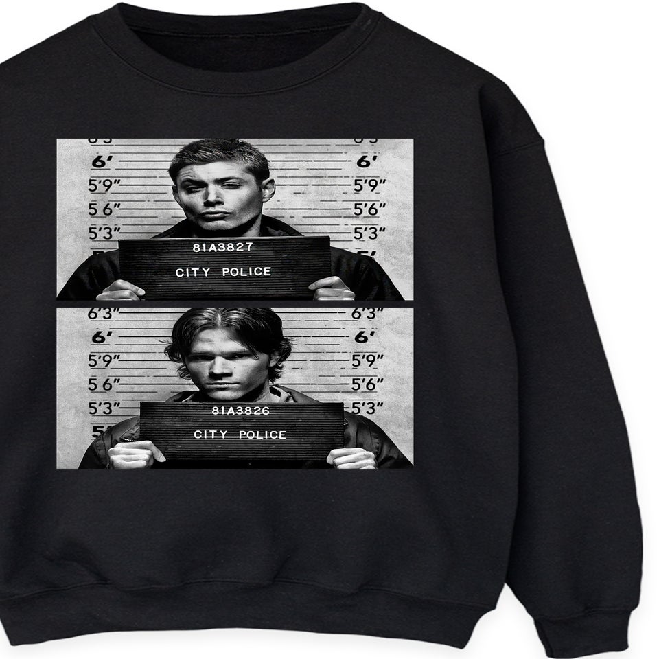Supernatural Winchester Black Graphic Sweatshirt