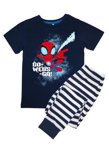 Marvel Spider-Man Go Web Go Boys Navy Pyjamas (3-8 Years)