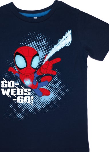 Marvel Spider-Man Go Web Go Boys Navy Pyjamas (3-8 Years)