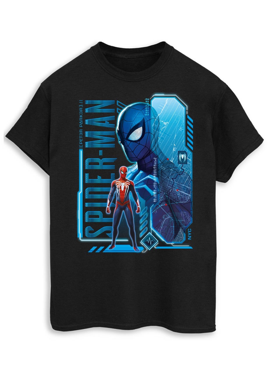 Marvel Spider-Man NYC Black Graphic T-Shirt
