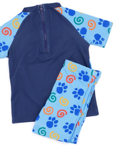 Blues Clues & You Kids 2 Piece Blue Swim Set (18 Months-6 Years)