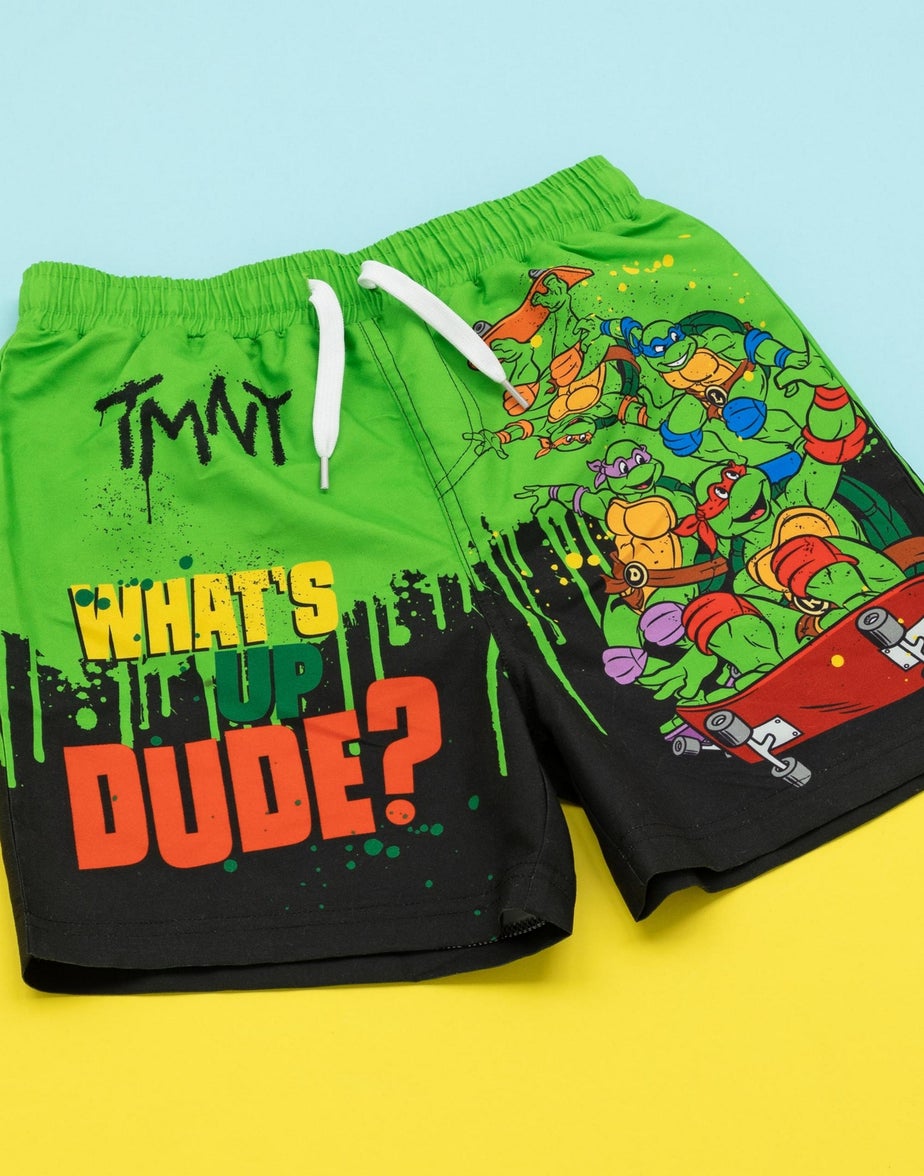 TMNT Characters Kids Multi Coloured Swim Shorts (3-10 Years)