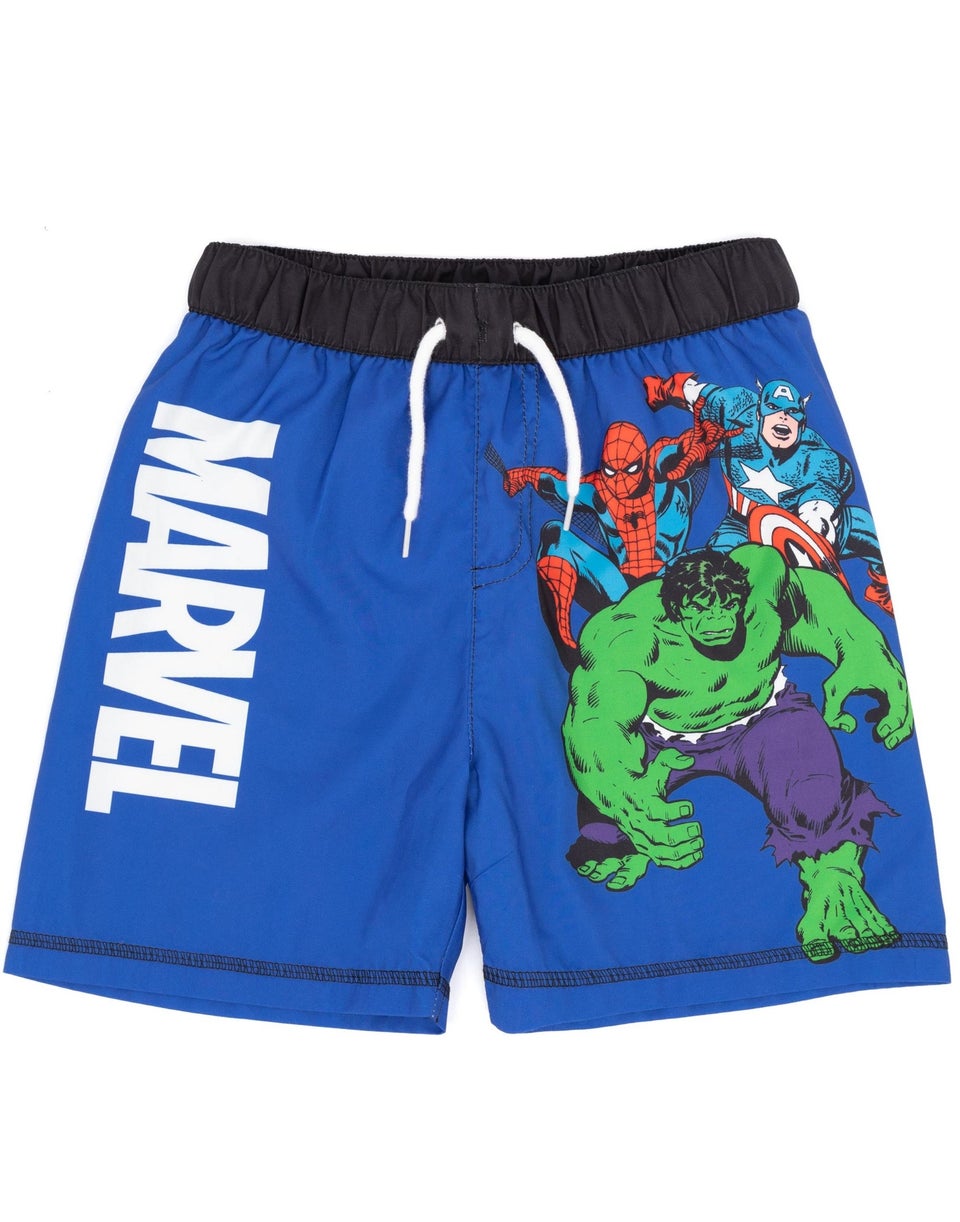 Marvel Avengers Kids Blue Swim Shorts (3-11 Years)