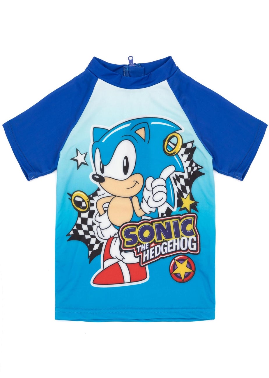 Sonic The Hedgehog Kids Blue 2 Piece Swim Set (3-10 Years)