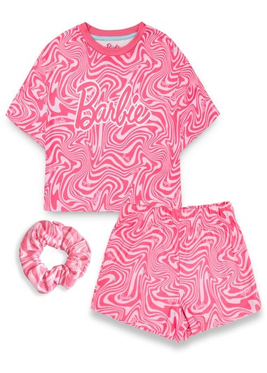 Barbie Kids Pink Shortie Pyjama Set (3-12 Years)