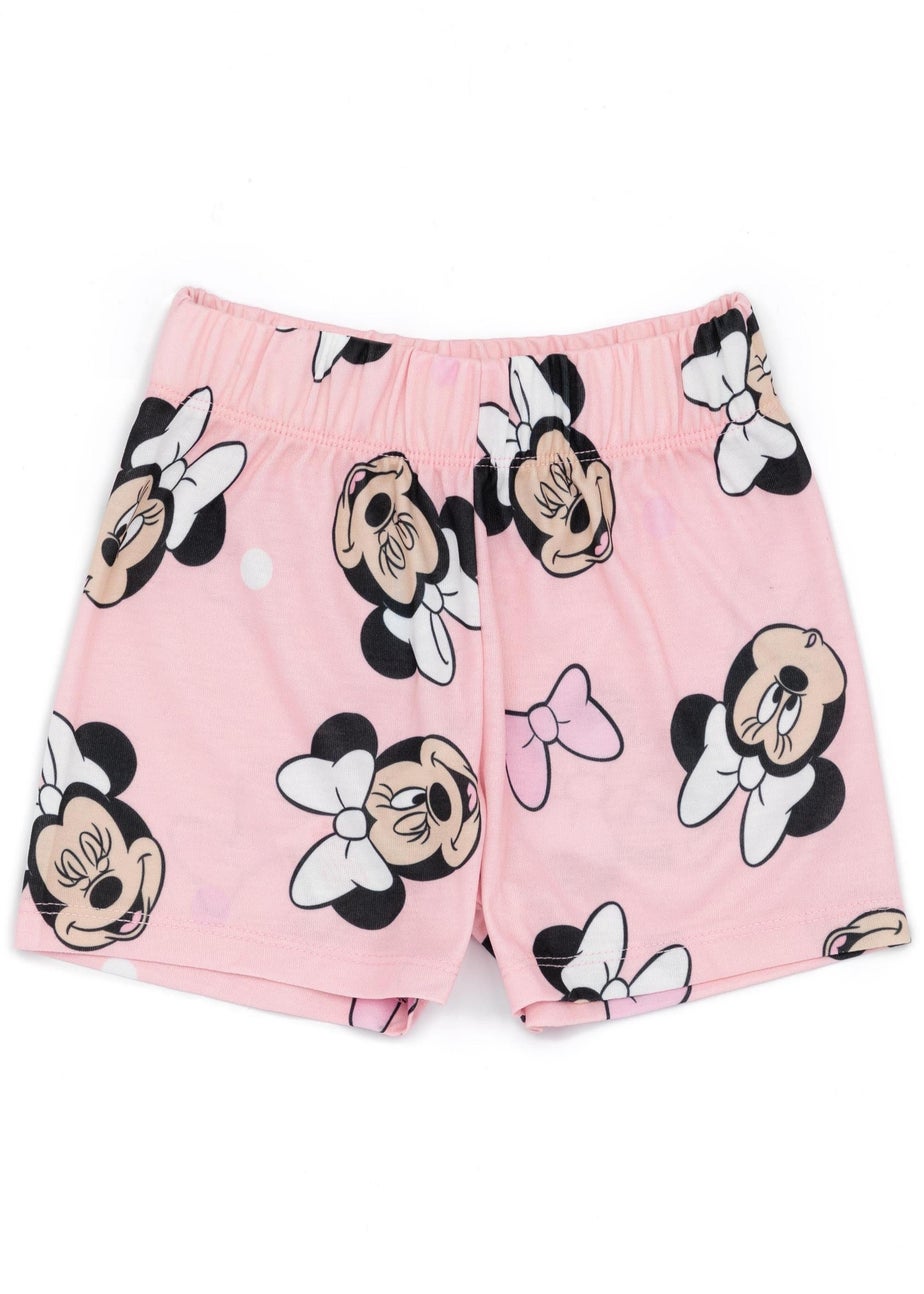 Disney Minnie Mouse Kids Shortie Pink Pyjamas (18 Months-8 Years)