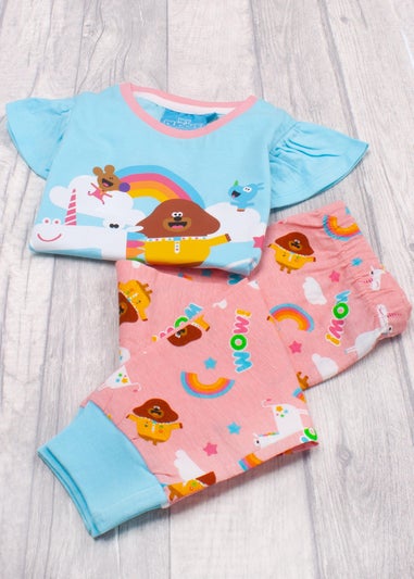 Hey Duggee Unicorn Kids Long Leg Blue Pyjamas (18 Months-5 Years)