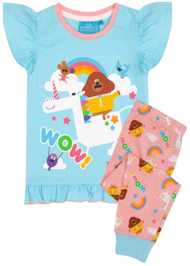 Hey Duggee Unicorn Kids Long Leg Blue Pyjamas (18 Months-5 Years)