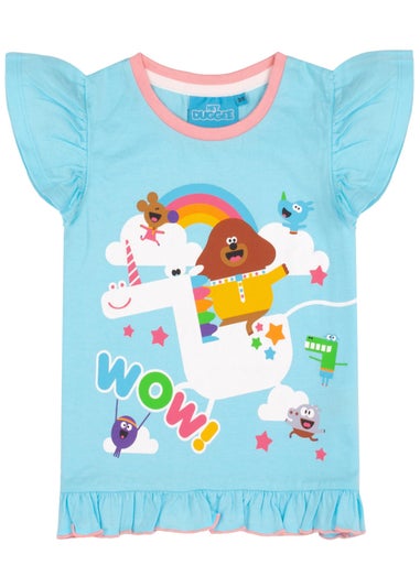 Hey Duggee Unicorn Kids Long Leg Blue Pyjamas (18 Months-5 Years)