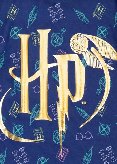 Harry Potter Kids Shortie Blue Pyjamas (5-14 Years)