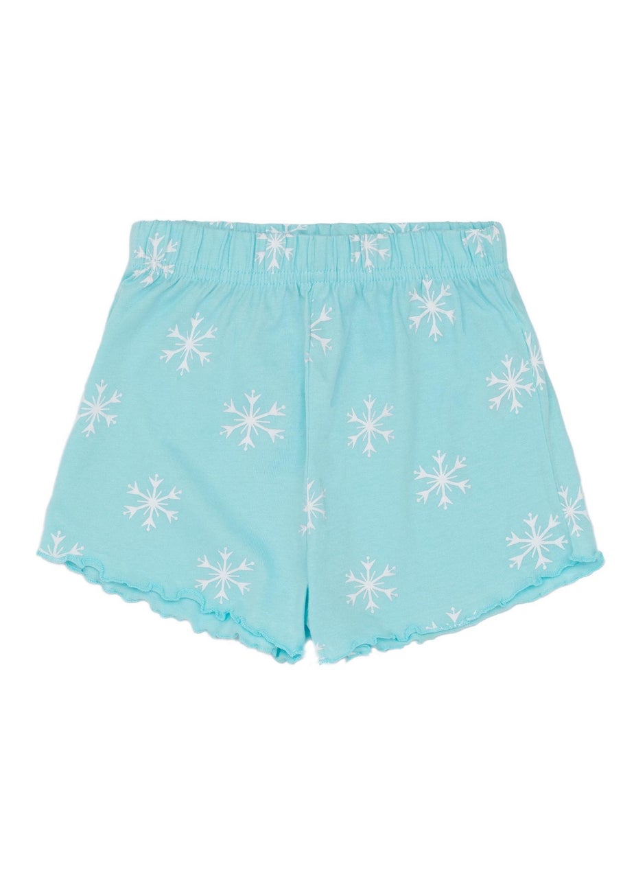 Disney Frozen Kids Blue Shortie Pyjamas (2-8 Years)