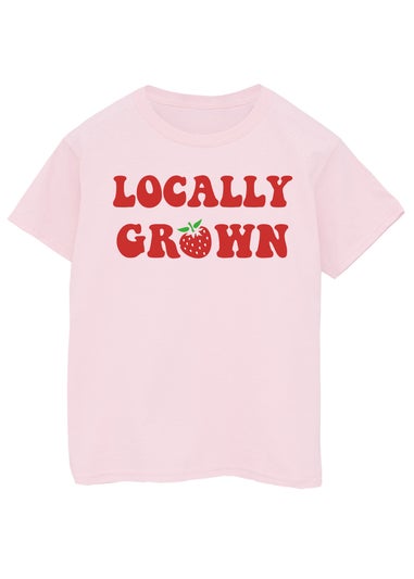 Brands In Strawberry Locally Grown Kids Pink Graphic T-Shirt (3-13 Years)